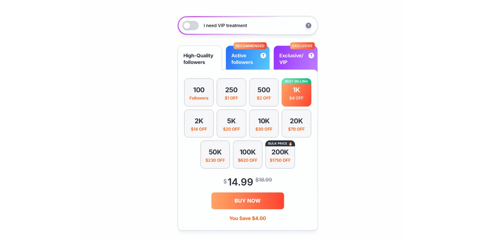 buzzoid prix followers instagram