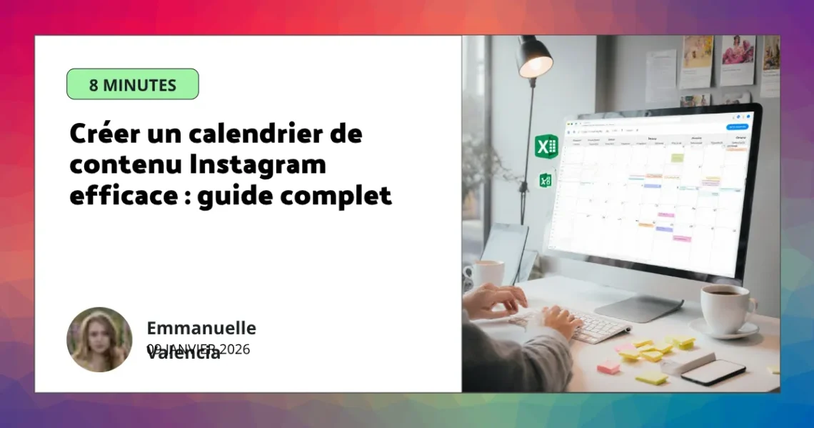 calendrier contenu instagram